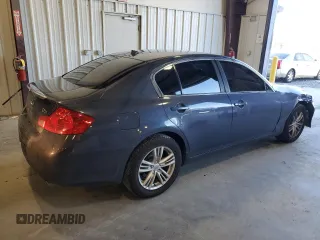 2011 Infiniti G25 x with VIN JN1DV6AR6BM653112, listed as a Copart auction lot 41620735 with 153,489 mi miles and Salvage Title. Bid and sale history available at DreamBid. Image 3.