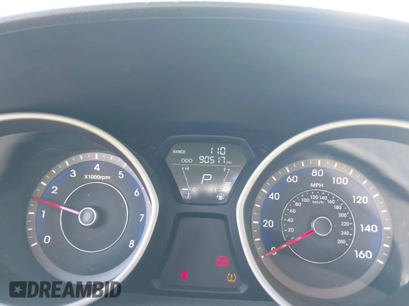 2013 Hyundai Elantra Limited with VIN KMHDH4AE9DU664514, listed as a IAAI auction lot 42031666 with 90,517 mi miles and . Bid and sale history available at DreamBid. Image 7.