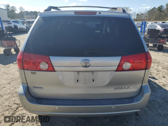 2008 Toyota Sienna CE with VIN 5TDZK23C48S145103, listed as a Copart auction lot 50456245 with 236,277 mi miles and Salvage Title. Bid and sale history available at carsss.com. Image 6.