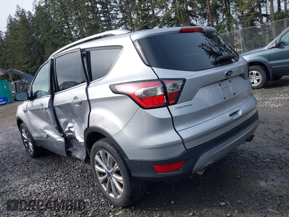2017 Ford Escape Titanium with VIN 1FMCU9J97HUE98023, listed as a IAAI auction lot 41745843 with 24,857 mi miles. Bid and sale history available at carsss.com. Image 3.