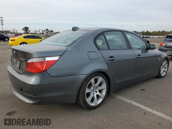2007 BMW 5 Series 550i with VIN WBANB53507CP06606, listed as a Copart auction lot 50882285 with 127,910 mi miles and Clean Title. Bid and sale history available at DreamBid. Image 3.