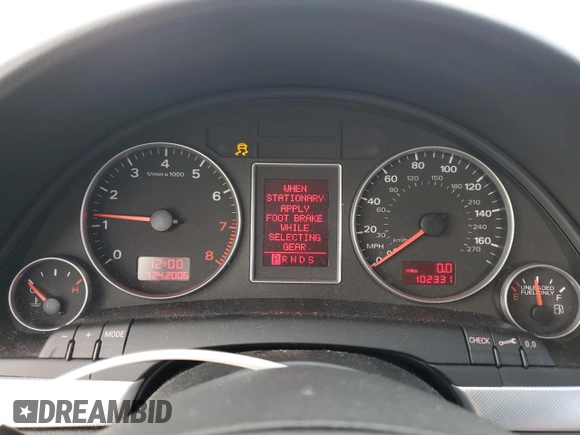 2008 Audi A4 2.0T with VIN WAUAF78EX8A122976, listed as a Copart auction lot 47890525 with 102,331 mi miles and Salvage title. Bid and sale history available at DreamBid. Image 9.