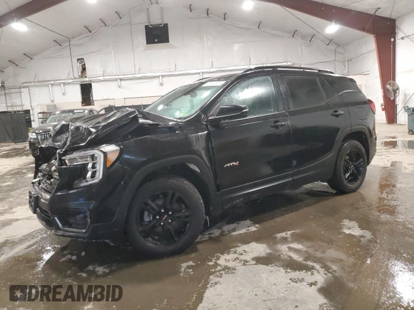 2022 GMC Terrain AT4 with VIN 3GKALYEV1NL231986, listed as a Copart auction lot 45867305 with 29,746 mi miles and Salvage Title. Bid and sale history available at DreamBid. Image 1.