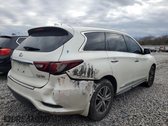 2019 Infiniti QX60 Luxe with VIN 5N1DL0MN0KC564517, listed as a Copart auction lot 47849685 with 79,367 mi miles and Salvage title. Bid and sale history available at DreamBid. Image 3.