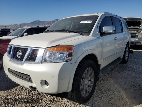 2015 Nissan Armada Platinum z VIN 5N1AA0NCXFN616784, wystawiony jako Copart lot #73331944 z przebiegiem 187 771 mil mil oraz Szkoda całkowita • Salvage title. Historia ofert i sprzedaży dostępna na DreamBid. Obrazek 1.