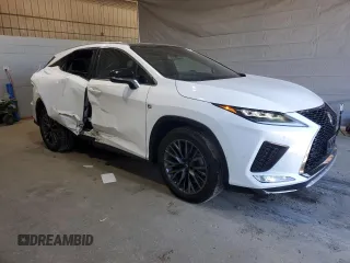 2022 Lexus RX 350 F Sport with VIN 2T2YZMDA4NC315637, listed as a Copart auction lot 53064435 with 20,065 mi miles and Salvage title. Bid and sale history available at DreamBid. Image 4.