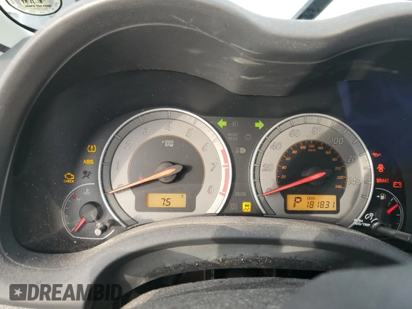 2010 Toyota Corolla with VIN 2T1BU4EE7AC427837, listed as a Copart auction lot 52901475 with 181,831 mi miles and Salvage Title. Bid and sale history available at carsss.com. Image 9.