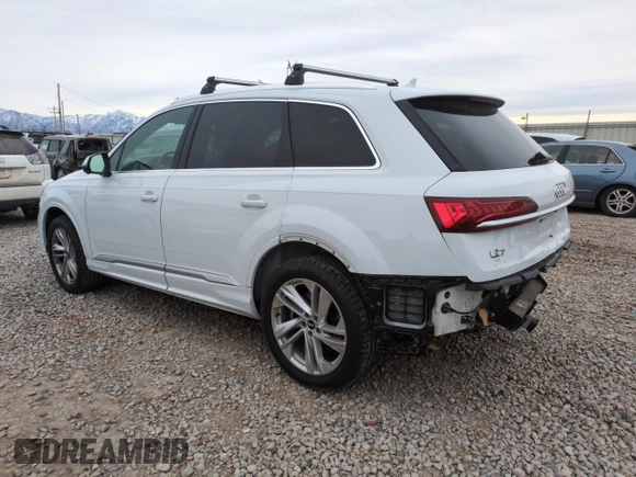 2021 Audi Q7 Premium with VIN WA1AJAF71MD023923, listed as a Copart auction lot 42857925 with 81,346 mi miles and Salvage Title. Bid and sale history available at carsss.com. Image 2.