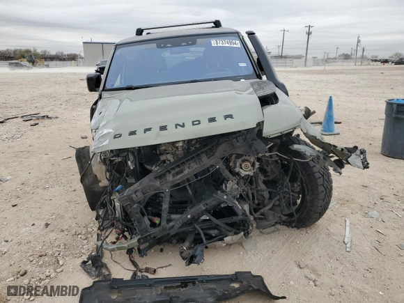 2020 Land Rover Defender First Edition with VIN SALE17EU3L2017366, listed as a Copart auction lot 87374994 with 0 mi miles and Salvage Title. Bid and sale history available at carsss.com. Image 5.