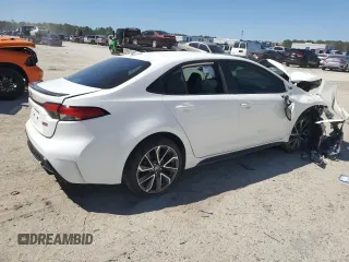 2020 Toyota Corolla XSE with VIN 5YFT4RCE4LP038600, listed as a Copart auction lot 49661495 with 0 mi miles and Salvage Title. Bid and sale history available at carsss.com. Image 3.