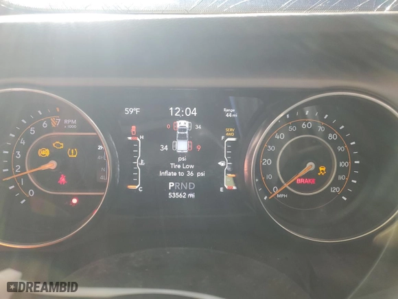 2021 Jeep Gladiator Sport S with VIN 1C6JJTAG0ML505949, listed as a Copart auction lot 88710005 with 53,562 mi miles and Salvage Title. Bid and sale history available at carsss.com. Image 9.