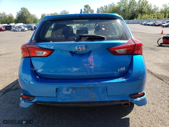 2016 Scion iM with VIN JTNKARJE3GJ509441, listed as a Copart auction lot 67490934 with 56,632 mi miles and Salvage Title. Bid and sale history available at carsss.com. Image 6.