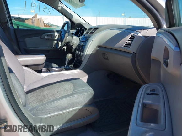 2012 Chevrolet Traverse 1LT with VIN 1GNKRGED5CJ370286, listed as a IAAI auction lot 40425141 with 125,280 mi miles and . Bid and sale history available at DreamBid. Image 5.