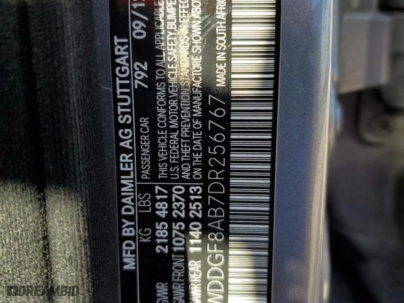 2013 Mercedes-Benz C-Class C 300 Sport with VIN WDDGF8AB7DR256767, listed as a Copart auction lot 47567555 with 122,506 mi miles and Salvage Title. Bid and sale history available at carsss.com. Image 14.