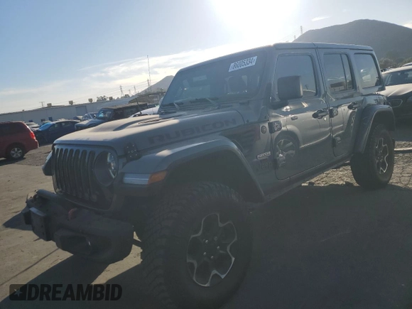 2020 Jeep Wrangler Unlimited Recon with VIN 1C4HJXFN5LW304700, listed as a Copart auction lot 86005334 with 32,786 mi miles and Salvage title. Bid and sale history available at DreamBid. Image 1.