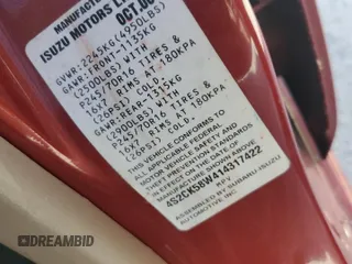 2001 Isuzu Rodeo S z VIN 4S2CK58W414317422, wystawiony jako Copart lot #75123154 z przebiegiem Nie podano mil oraz Szkody całkowita. Historia ofert i sprzedaży dostępna na DreamBid. Obrazek 14.
