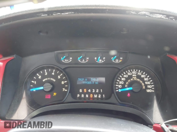 2013 Ford F-150 XL with VIN 1FTFX1CF2DFB66535, listed as a IAAI auction lot 41878746 with 119,383 mi miles and . Bid and sale history available at DreamBid. Image 7.