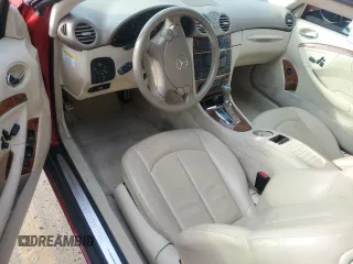 2009 Mercedes-Benz CLK 350 with VIN WDBTJ56H69F263333, listed as a Copart auction lot 66395384 with 138,149 mi miles and Salvage Title. Bid and sale history available at carsss.com. Image 8.