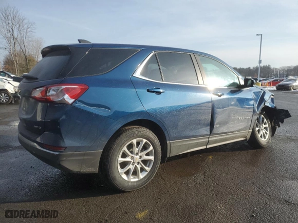 2021 Chevrolet Equinox LT with VIN 2GNAXUEV6M6107974, listed as a Copart auction lot 43193305 with 104,064 mi miles and Salvage Title. Bid and sale history available at carsss.com. Image 3.