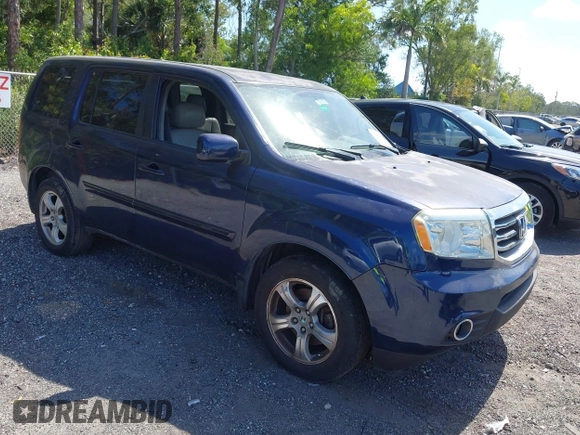 2015 Honda Pilot EX-L z VIN 5FNYF3H57FB014264, wystawiony jako IAAI lot #42126121 z przebiegiem Nie podano mil oraz . Historia ofert i sprzedaży dostępna na DreamBid. Obrazek 1.