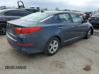 2015 Kia Optima LX with VIN KNAGM4A70F5562835, listed as a Copart auction lot 55532665 with 159,110 mi miles and Clean Title. Bid and sale history available at DreamBid. Image 3.