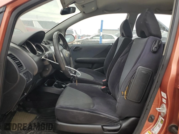 2007 Honda Fit Sport with VIN JHMGD38657S055456, listed as a Copart auction lot 89397795 with 249,679 mi miles and Salvage Title. Bid and sale history available at carsss.com. Image 7.