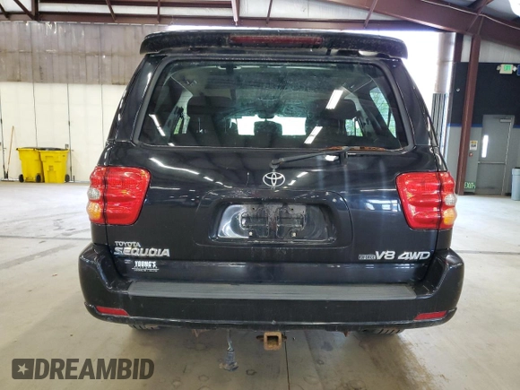 2003 Toyota Sequoia Limited with VIN 5TDBT48A93S188748, listed as a Copart auction lot 55455425 with 272,135 mi miles and Clean Title. Bid and sale history available at DreamBid. Image 6.