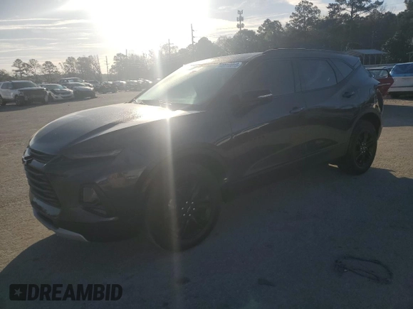 2021 Chevrolet Blazer LT with VIN 3GNKBCRS9MS532927, listed as a Copart auction lot 49718015 with 77,987 mi miles and Salvage title. Bid and sale history available at DreamBid. Image 1.