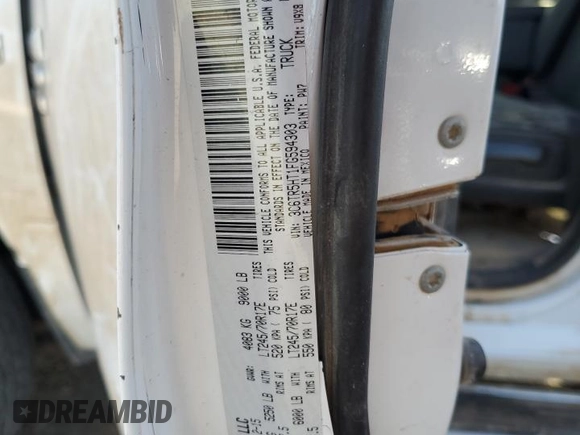 2015 Ram 2500 Tradesman with VIN 3C6TR5HT1FG594303, listed as a Copart auction lot 85491944 with 79,458 mi miles and Salvage title. Bid and sale history available at DreamBid. Image 12.