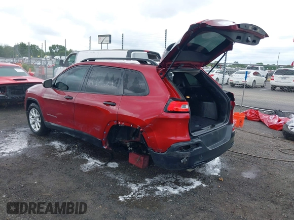 2016 Jeep Cherokee Sport with VIN 1C4PJLAB9GW302925, listed as a IAAI auction lot 42206944 with 133,950 mi miles and . Bid and sale history available at DreamBid. Image 3.