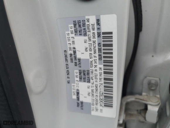 2016 Mazda CX-3 Touring with VIN JM1DKBC78G0111714, listed as a Copart auction lot 45657065 with 45,202 mi miles and Salvage Title. Bid and sale history available at carsss.com. Image 12.