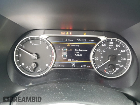 2023 Nissan Sentra SV with VIN 3N1AB8CV0PY323441, listed as a Copart auction lot 46884395 with 7,246 mi miles and Salvage Title. Bid and sale history available at carsss.com. Image 9.