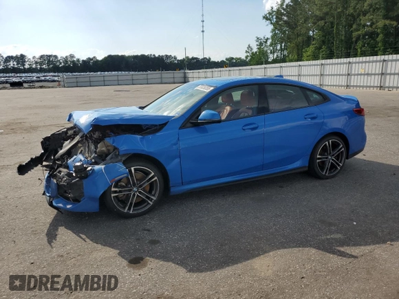2021 BMW 2 Series 228i with VIN WBA53AK00M7J43699, listed as a Copart auction lot 55928355 with 86,544 mi miles and Salvage title. Bid and sale history available at DreamBid. Image 1.