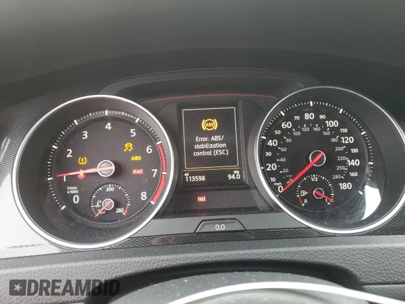 2016 Volkswagen Golf GTI SE with VIN 3VW4T7AU7GM010922, listed as a Copart auction lot 73226184 with 113,598 mi miles and Salvage Title. Bid and sale history available at carsss.com. Image 9.