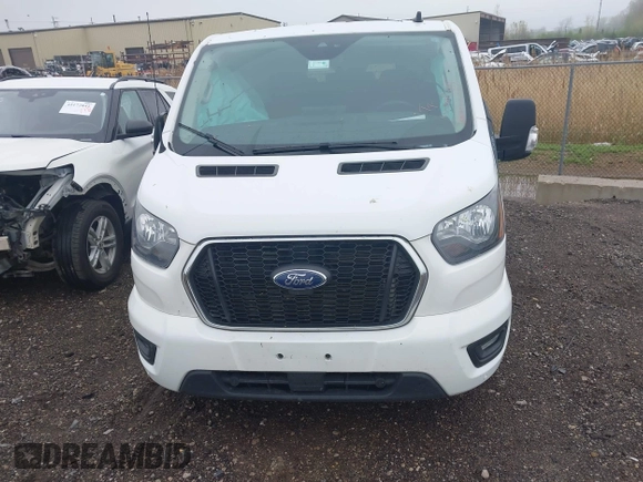 2023 Ford Transit Passenger XL with VIN 1FBAX2YG1PKA92302, listed as a IAAI auction lot 42187709 with 76,445 mi miles. Bid and sale history available at carsss.com. Image 12.