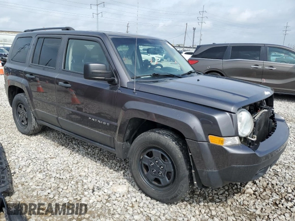 2016 Jeep Patriot Sport with VIN 1C4NJPBA2GD629201, listed as a Copart auction lot 53488795 with 98,382 mi miles and Salvage Title. Bid and sale history available at carsss.com. Image 4.