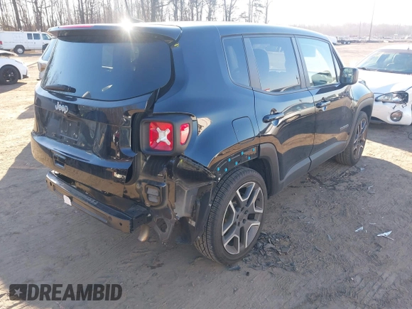 2020 Jeep Renegade Sport with VIN ZACNJAAB3LPL97434, listed as a IAAI auction lot 40990659 with 52,330 mi miles and . Bid and sale history available at carsss.com. Image 4.