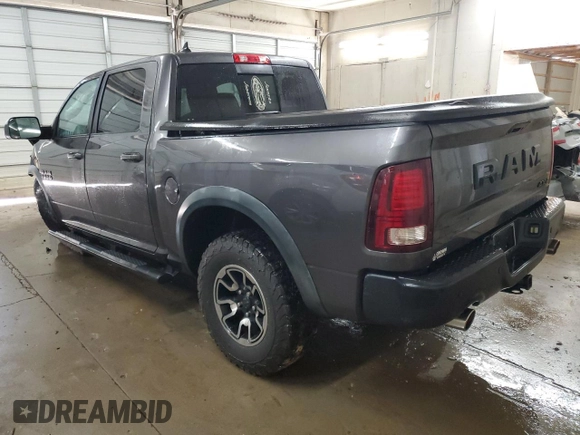2017 Ram 1500 Rebel with VIN 1C6RR7YT5HS572564, listed as a Copart auction lot 59116745 with 178,523 mi miles and Salvage title. Bid and sale history available at DreamBid. Image 2.