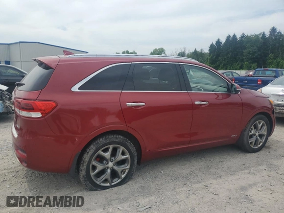 2016 Kia Sorento SX with VIN 5XYPKDA50GG009084, listed as a Copart auction lot 64290825 with Not provided miles and Clean title. Bid and sale history available at DreamBid. Image 3.