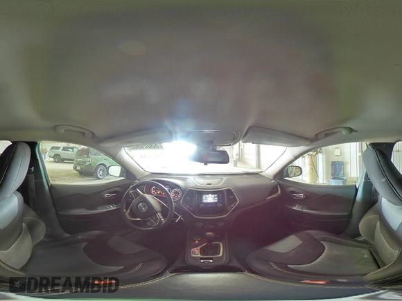 2015 Jeep Cherokee Sport with VIN 1C4PJMAB1FW593571, listed as a Copart auction lot 53024905 with 83,299 mi miles and Salvage title. Bid and sale history available at DreamBid. Image 14.