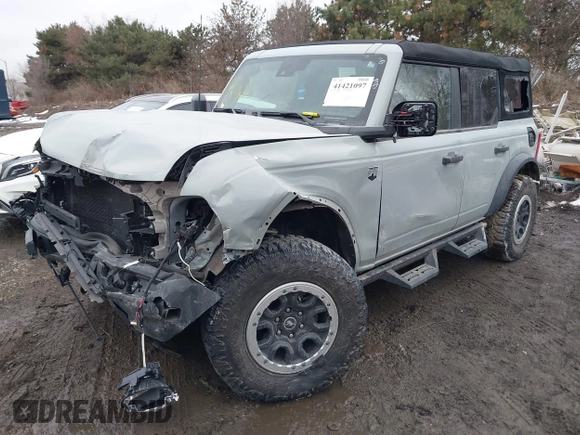2024 Ford Bronco Big Bend with VIN 1FMDE7BH1RLA98283, listed as a IAAI auction lot 41421097 with 6,418 mi miles and . Bid and sale history available at DreamBid. Image 2.