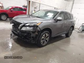 2022 Nissan Rogue SV with VIN 5N1BT3BB0NC671170, listed as a IAAI auction lot 41736425 with 52,757 mi miles. Bid and sale history available at carsss.com. Image 2.