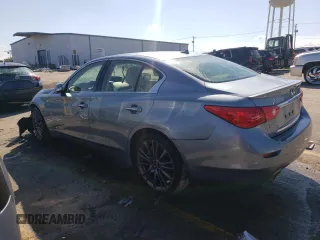2016 Infiniti Q50 Red Sport 400 with VIN JN1FV7AR2GM451406, listed as a Copart auction lot 72990594 with Not Provided miles and Salvage Title. Bid and sale history available at DreamBid. Image 2.