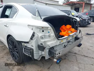 2019 Infiniti Q50 RED SPORT 400 with VIN JN1FV7AP3KM760521, listed as a IAAI auction lot 41469103 with 85,768 mi miles. Bid and sale history available at carsss.com. Image 18.
