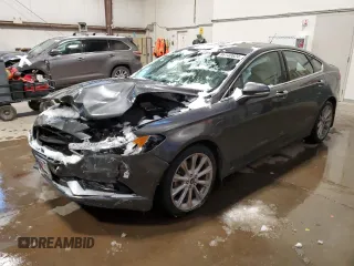 2017 Ford Fusion Titanium with VIN 3FA6P0D92HR169114, listed as a Copart auction lot 86140624 with 50,448 mi miles and Salvage title. Bid and sale history available at DreamBid. Image 1.