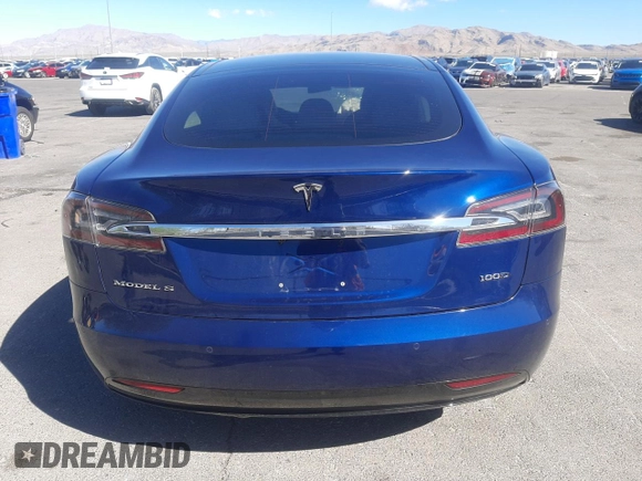 2017 Tesla Model S 100D with VIN 5YJSA1E25HF222360, listed as a Copart auction lot 56799165 with Not provided miles and Salvage title. Bid and sale history available at DreamBid. Image 6.