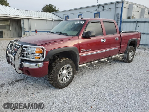 2005 GMC Sierra 2500HD SLT z VIN 1GTHK23215F919161, wystawiony jako Copart lot #89206725 z przebiegiem 156 576 mil mil oraz Szkoda całkowita • Salvage title. Historia ofert i sprzedaży dostępna na DreamBid. Obrazek 1.