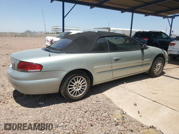 2006 Chrysler Sebring Touring z VIN 1C3EL55R66N257245, wystawiony jako Copart lot #59061145 z przebiegiem 75 349 mil mil oraz Czysty tytuł • Clean title. Historia ofert i sprzedaży dostępna na DreamBid. Obrazek 3.