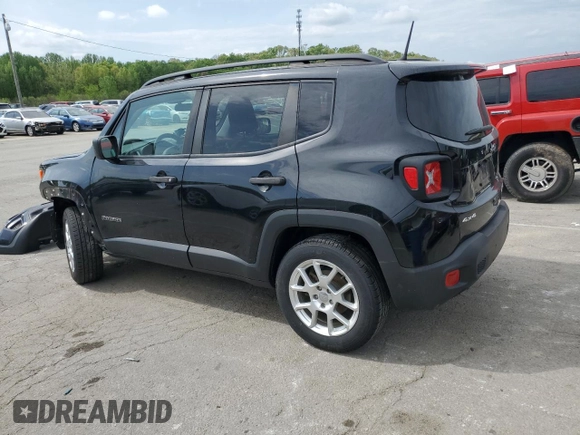 2019 Jeep Renegade Sport with VIN ZACNJBAB3KPK10147, listed as a Copart auction lot 54400995 with 46,079 mi miles and Salvage title. Bid and sale history available at DreamBid. Image 2.