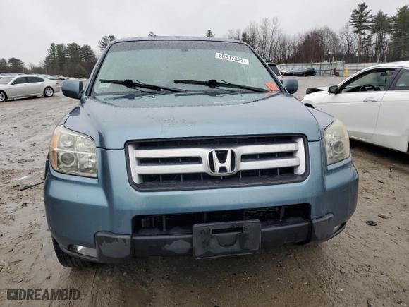 2006 Honda Pilot EX-L with VIN 2HKYF185X6H565052, listed as a Copart auction lot 50337375 with 0 mi miles and Clean Title. Bid and sale history available at carsss.com. Image 5.